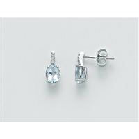 Orecchini Miluna Donna Acquamarina in Oro bianco Acquamarina 1.24 Ct ERD2410 - ERD2410
